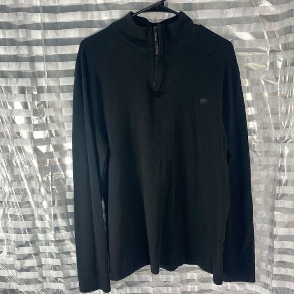 Banana Republic Black Quarter Zip Up Sweater - Picture 1 of 6